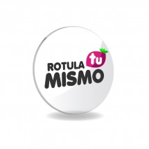Placa metacrilato redonda
