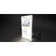 Totem textil transportable led oscuro