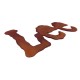 Letras de acero Corten