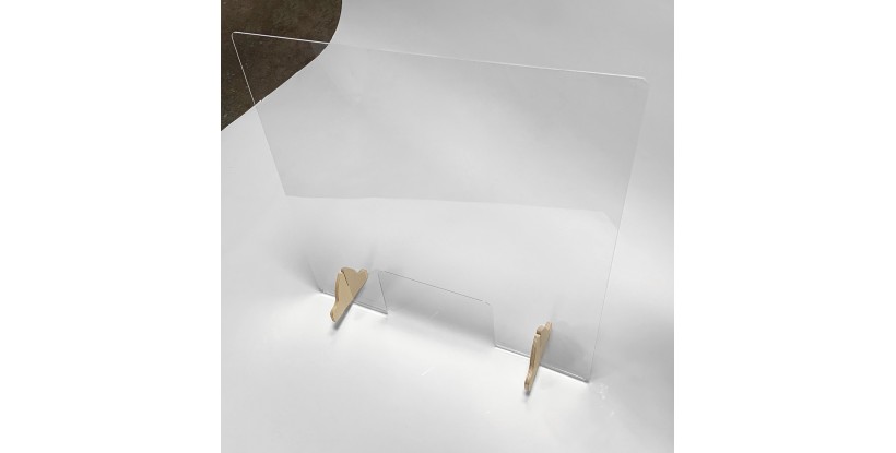 Patas de madera para protector de metacrilato