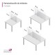 Separador modular de metacrilato