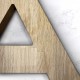 Letras Corpóreas de Madera de roble