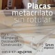 Placa Metacrilato Sin Rotular 