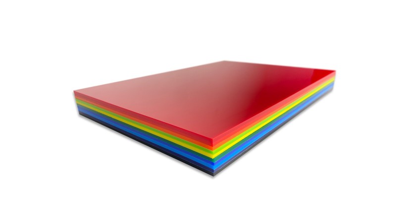 Pack 10 metacrilato de colores A4 3mm