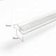 Hache transparente para la unión de placas de metacrilato