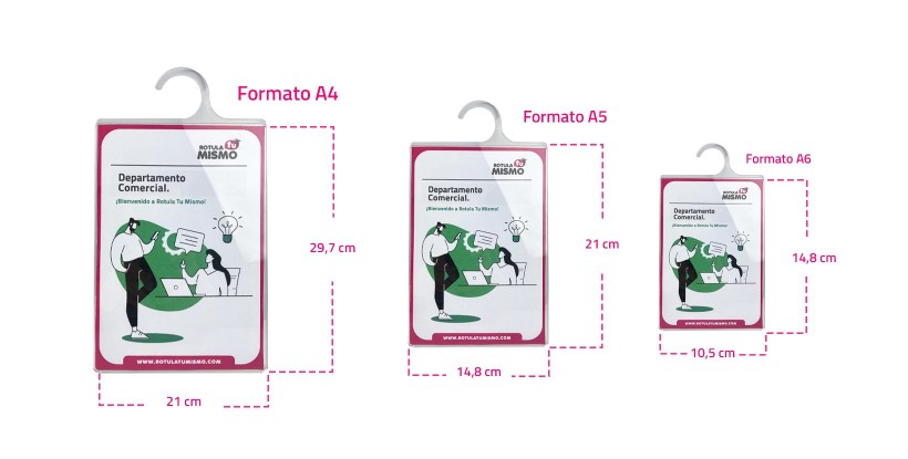 Expositor Metacrilato con percha