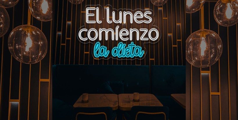 Neón El lunes comienzo la dieta