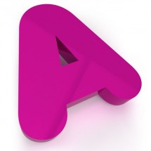 Letra hueca aluminio