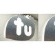 Letras de dibond satinado plata + metacrilato iluminado