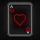 Neón poker card