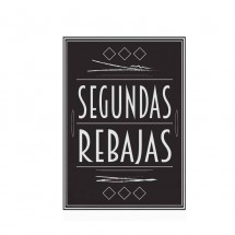 Cartel Segundas Rebajas Vintage