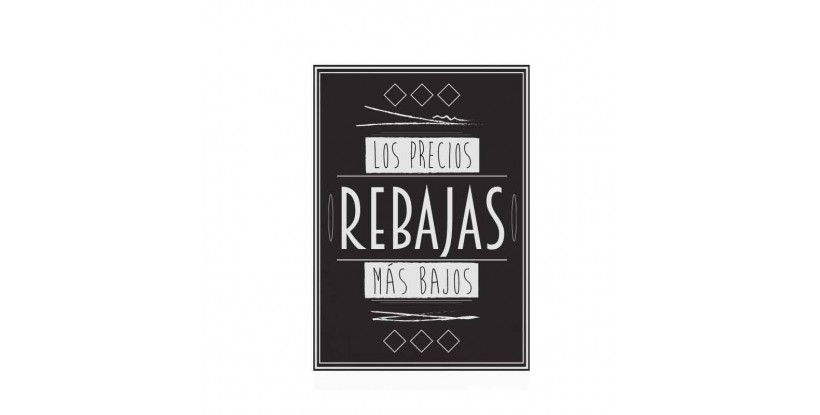 cartel rebajas moderno