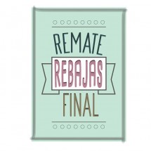 Letrero Remate Final Vintage Pistacho