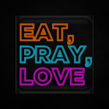 Neón Eat, Love, Pray