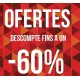 Cartel ofertas -60% triángulos