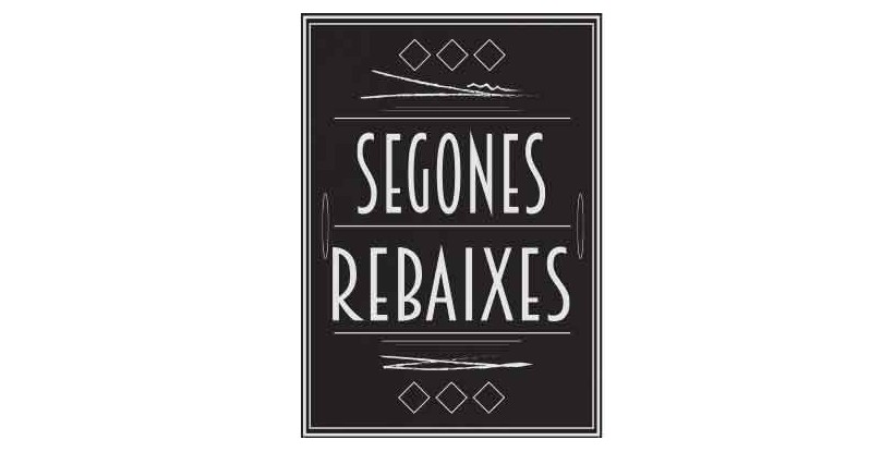Cartel Segundas Rebajas Vintage