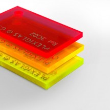 Placas de Metacrilato fluorescente