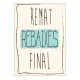 Letrero Remate Final Vintage Beige