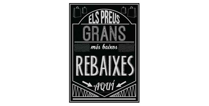 Cartel Grandes Rebajas Vintage