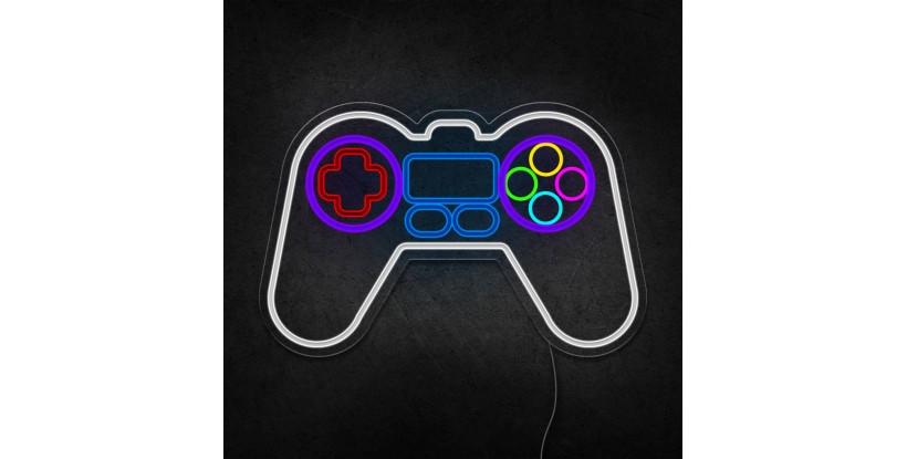 Neón mando videojuego
