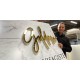 Letras oro espejo + metacrilato iluminado