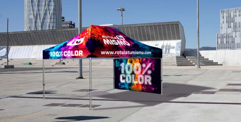 Carpa personalizada 4,5 x 3 metros