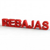 Letras rebajas escaparates