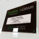 Placa doble de metacrilato horario