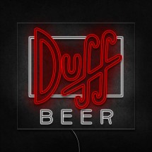 Neón Duff Beer