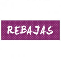 Cartel rebajas puntitos