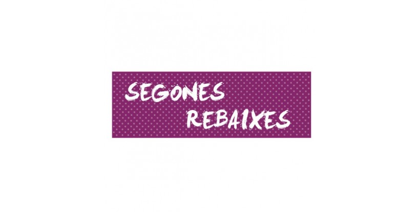 Cartel segundas rebajas puntitos