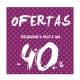 Cartel ofertas -40% puntitos