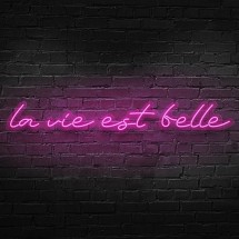 Neón La Vie Est Belle