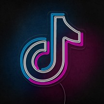 Neón logo tiktok