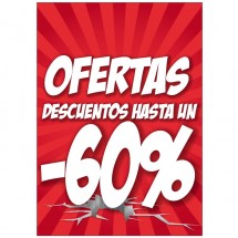 Cartel con Ofertas -60% Medi Market