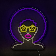 Neón Afro girl
