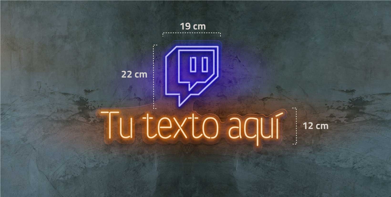 Neón twitch | tu nombre