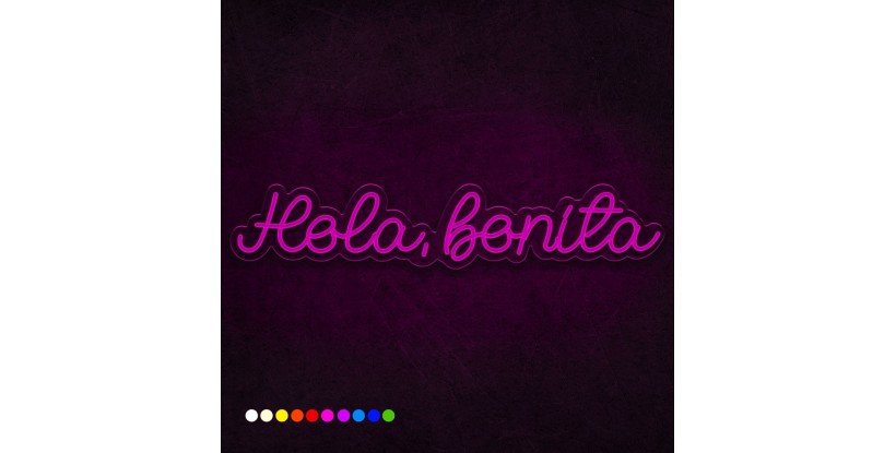 Neón Hola bonita