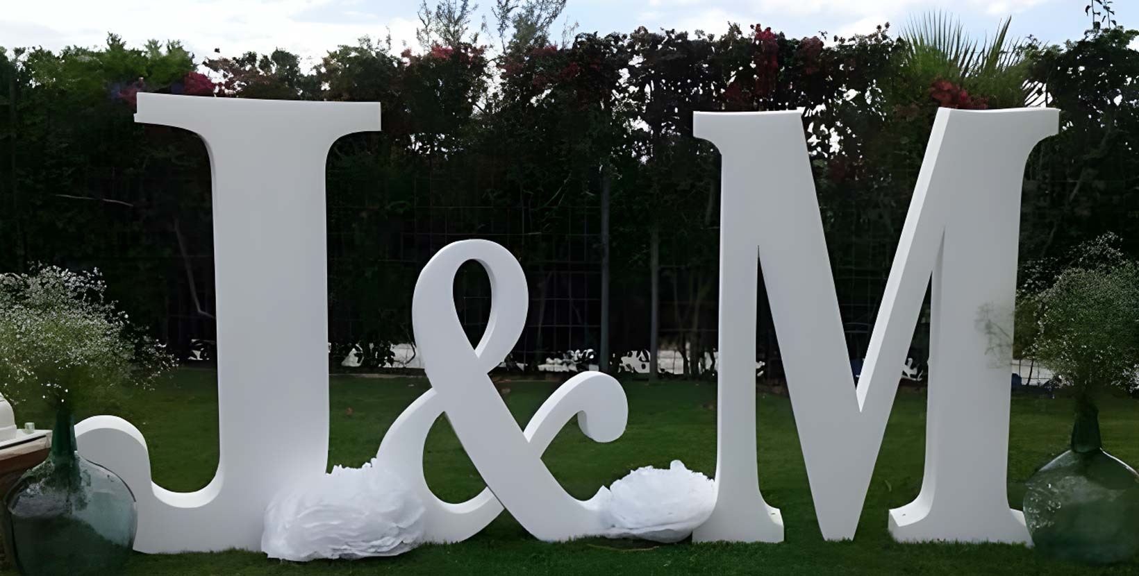 Letras gigantes boda decoradas d'occasion pour 40 EUR in Cheste sur WALLAPOP