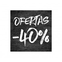 Cartel Ofertas 40% Ladrillo Negro