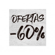 Cartel Ofertas 60% Ladrillo Blanco