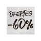 Cartel Ofertas 60% Ladrillo Blanco