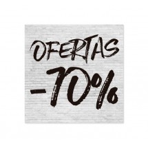 Cartel Ofertas 70% Ladrillo Blanco