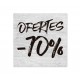 Cartel Ofertas 70% Ladrillo Blanco