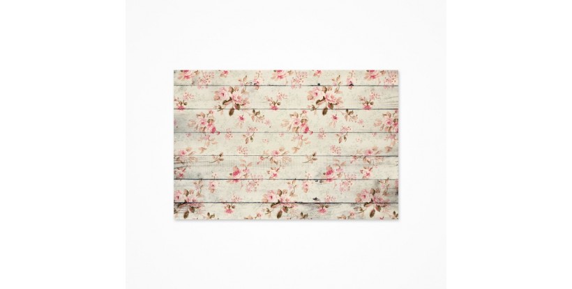 Fondo fotográfico madera flores