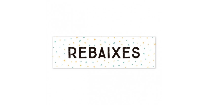 Cartel Rebajas Confetti