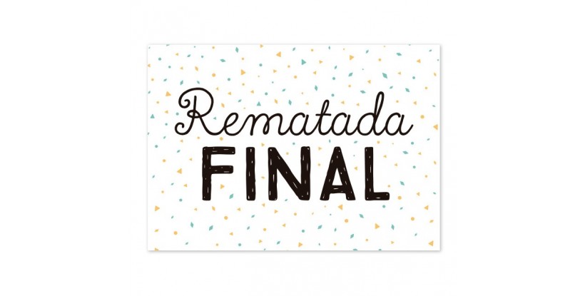 Cartel Remate Final Confetti