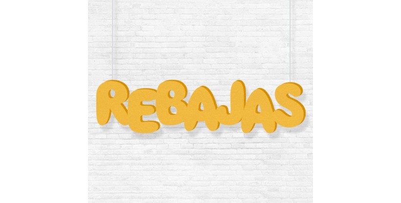 Letras Rebajas Corcho