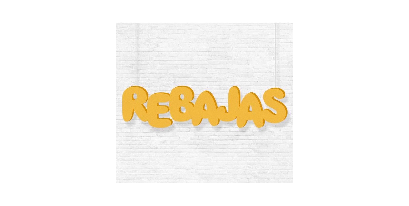 Letras Rebajas Corcho Colgantes