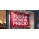 Banner colgante para escaparate de tienda